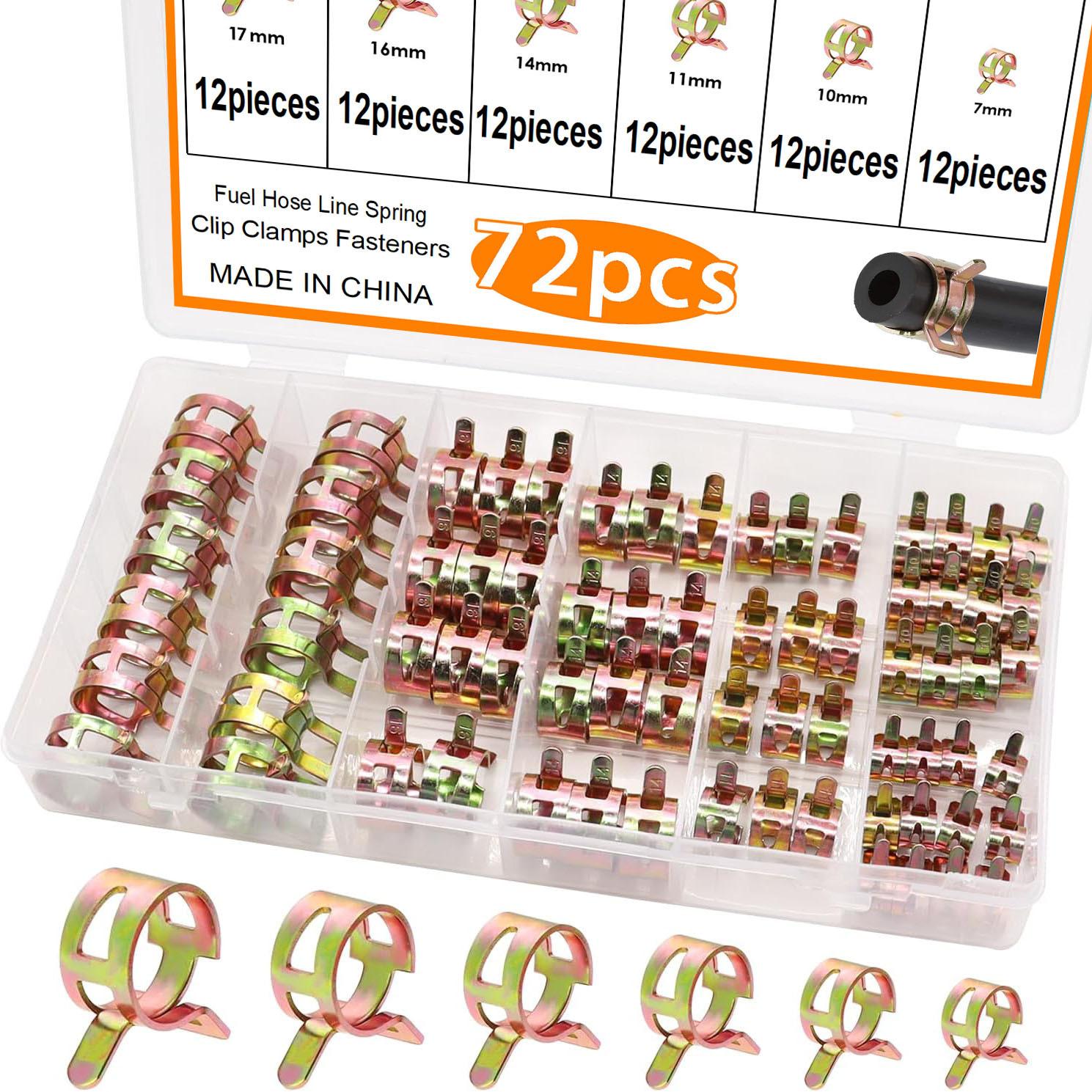 Набор эластичных хомутов из оцинкованной стали 72 шт. 7мм10мм14мм16мм17мм Хомут для водяной трубы Хомут YouTube Коробка
Набор эластичных хомутов из оцинкованной стали 72 шт. 7мм10мм14мм16мм17мм Хомут для водяной трубы Хомут YouTube Коробка