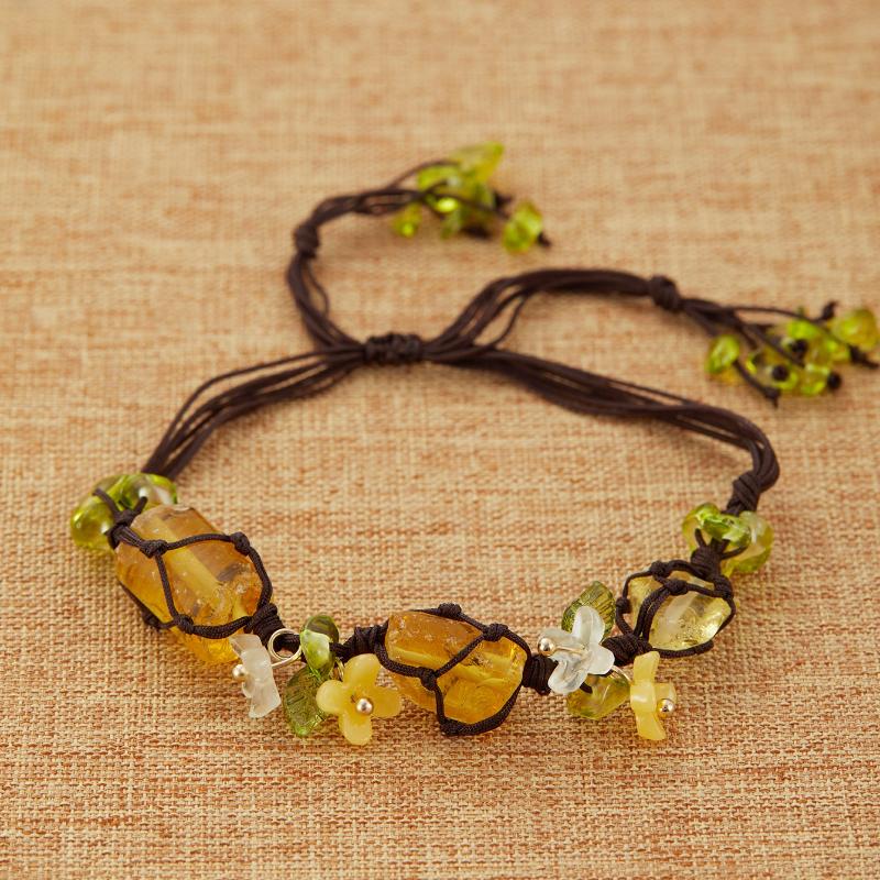 Vintage and Trendy Irregular Stone Flower Woven Rope Bracelet, Women s Personalized Ethnic Style Holiday Party Accessories Gifts
Vintage and Trendy Irregular Stone Flower Woven Rope Bracelet, Women s Personalized Ethnic Style Holiday Party Accessories Gifts