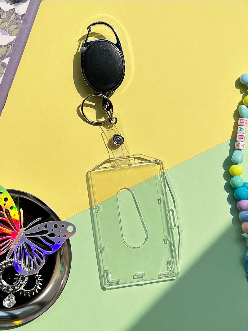 Transparent Cards Slots ID Tag Badge Holder with Badge Reel Cards Storage Organizer Employee Pass Work Card Case Sleeve
Transparent Cards Slots ID Tag Badge Holder with Badge Reel Cards Storage Organizer Employee Pass Work Card Case Sleeve