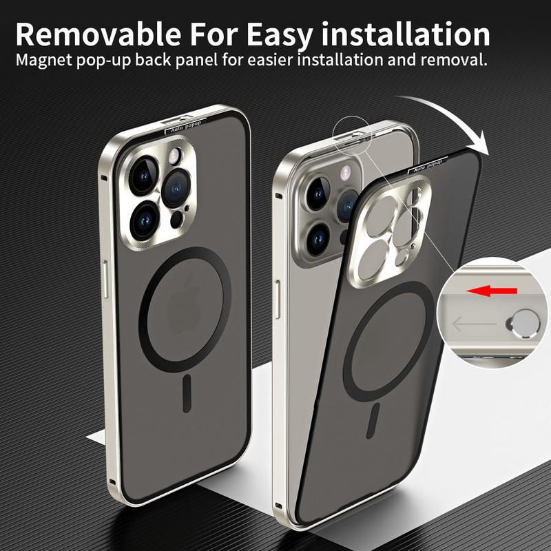 Магнитный чехол для телефона с рамкой из алюминиевого сплава для Iphone 15 Pro Max 14 13 12 Samsung S23 S22 Ультра металлическая рамка объектива Матовая матовая акриловая задняя крышка телефона
Магнитный чехол для телефона с рамкой из алюминиевого сплава для Iphone 15 Pro Max 14 13 12 Samsung S23 S22 Ультра металлическая рамка объектива Матовая матовая акриловая задняя крышка телефона