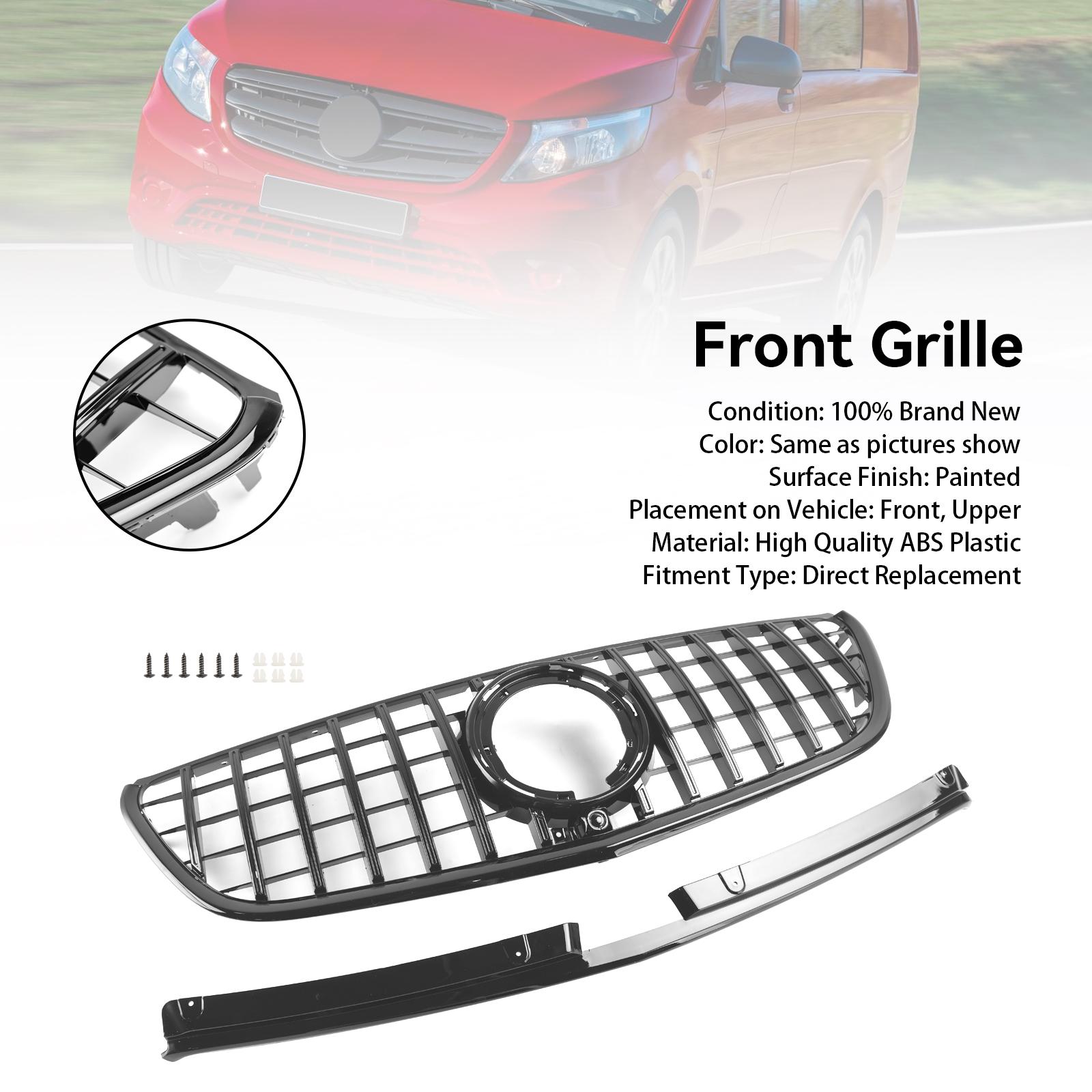 Black Front Grille Grill Fit Mercedes benz vito W447 2020-2023 Facelift
Black Front Grille Grill Fit Mercedes benz vito W447 2020-2023 Facelift