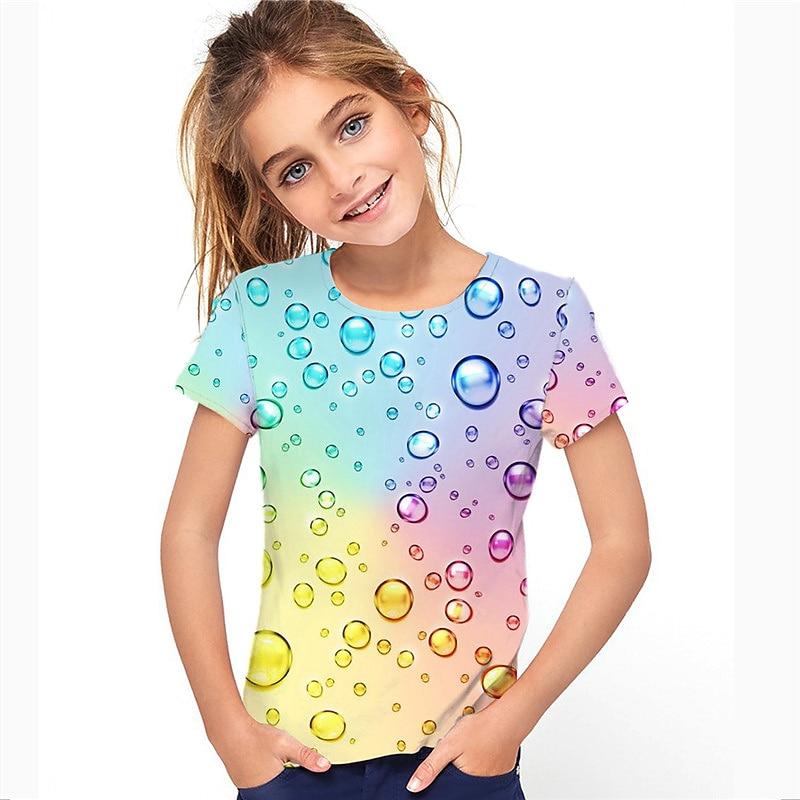 Girls 3D Optical Illusion T shirt Short Sleeve 3D Print Summer Spring Active Fashion Cute Polyester Kids 3-12 Years Outdoor Daily Indoor Regular Fit 110cm
Girls 3D Optical Illusion T shirt Short Sleeve 3D Print Summer Spring Active Fashion Cute Polyester Kids 3-12 Years Outdoor Daily Indoor Regular Fit 110cm