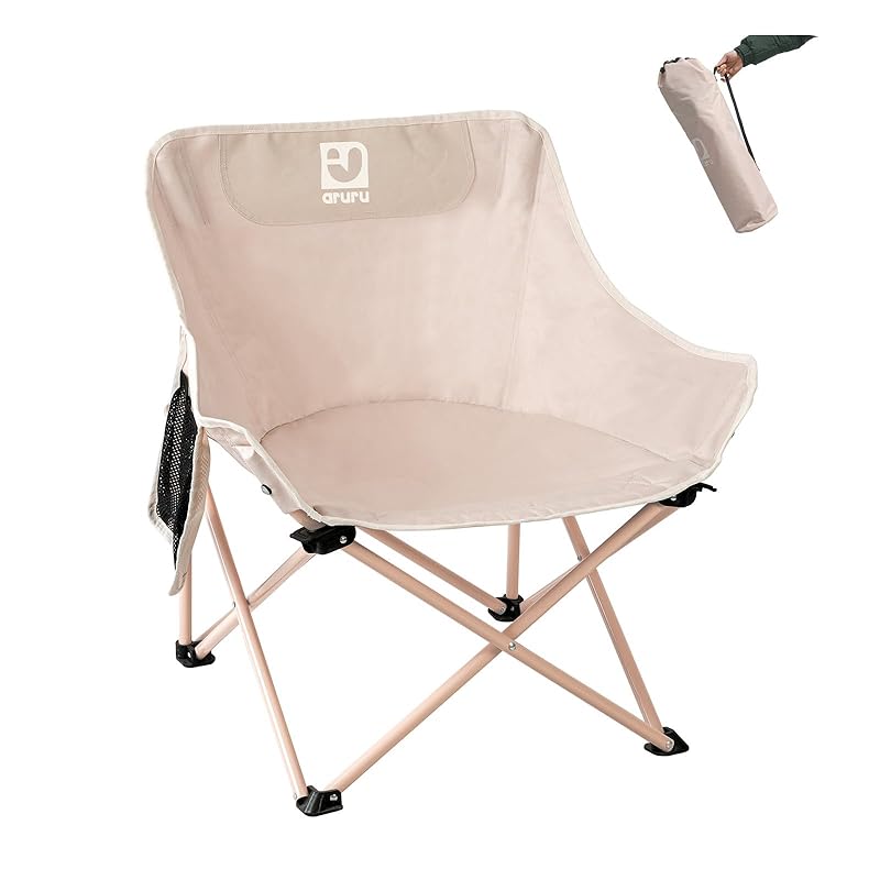 aruru Camping chair, outdoor folding low chair, compact and easy to carry, load-bearing Cross-legged chair (pink)
aruru Camping chair, outdoor folding low chair, compact and easy to carry, load-bearing Cross-legged chair (pink)