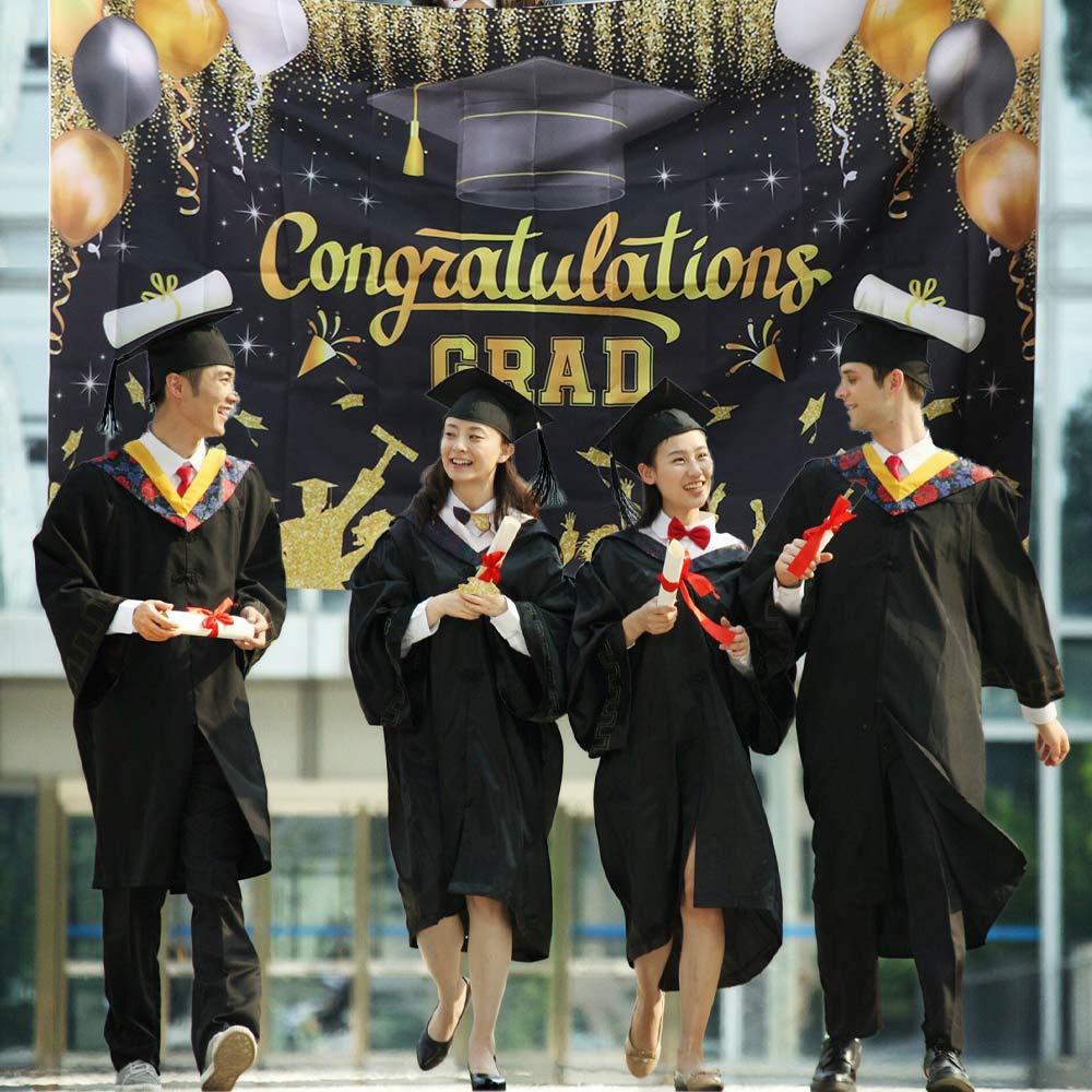Celebrate Graduates Background Congratulations Grad Happy Graduation Banner Photo Booth чорний
Celebrate Graduates Background Congratulations Grad Happy Graduation Banner Photo Booth чорний