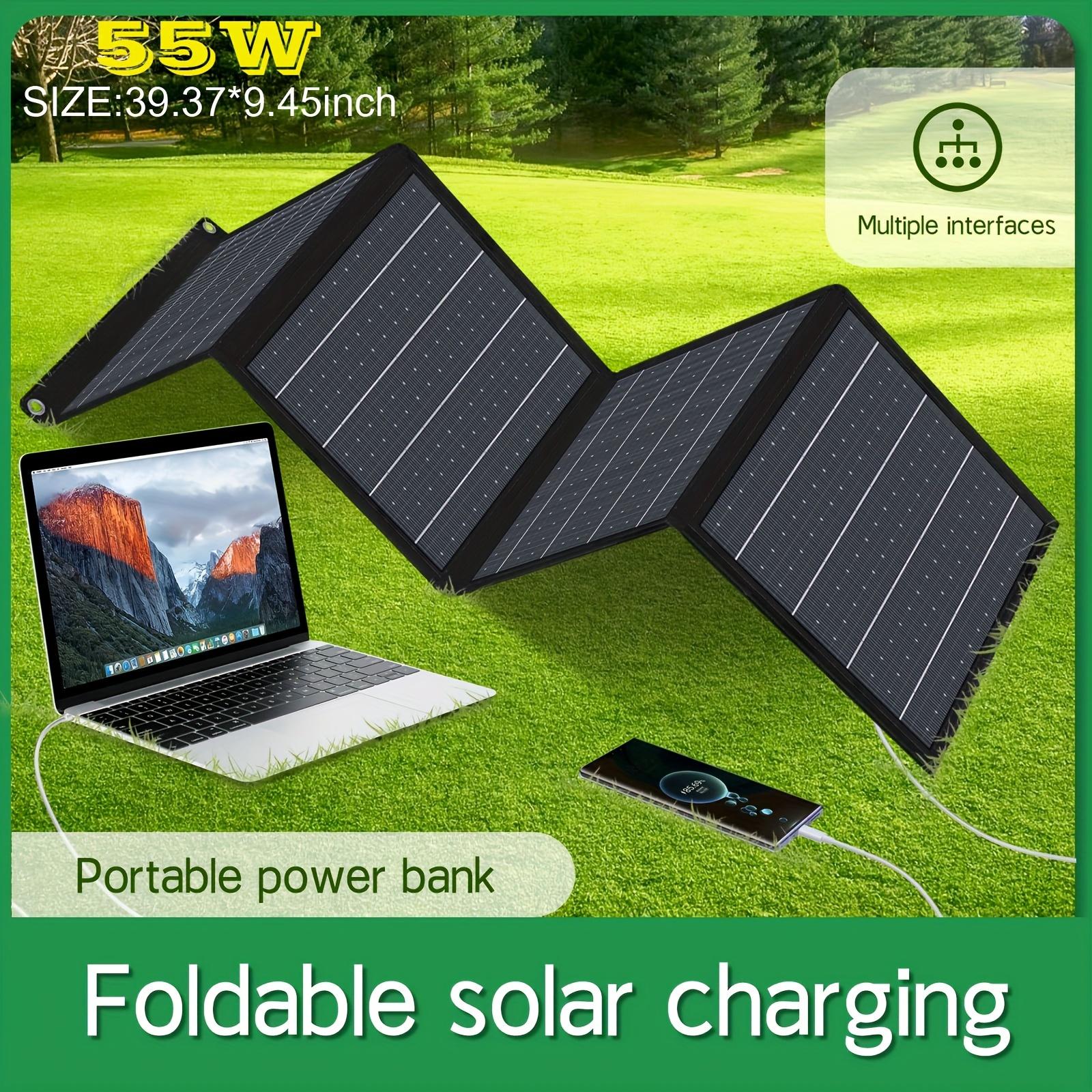 Portable solar panels, foldable camping and travel chargers with dual USB ports (QC3.0) and 18V DC output
Portable solar panels, foldable camping and travel chargers with dual USB ports (QC3.0) and 18V DC output