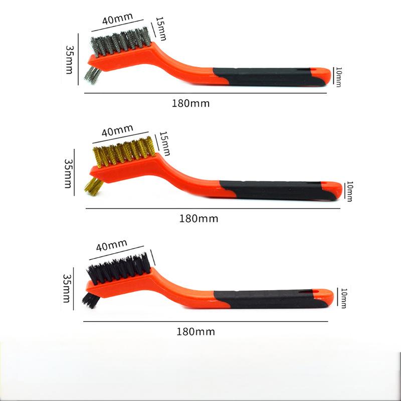 6 Pieces Wire Brushes Set, Small Metal Brass/Stainless Steel/Nylon Brushes for Cleaning Metal Rust and Paint Removal
6 Pieces Wire Brushes Set, Small Metal Brass/Stainless Steel/Nylon Brushes for Cleaning Metal Rust and Paint Removal