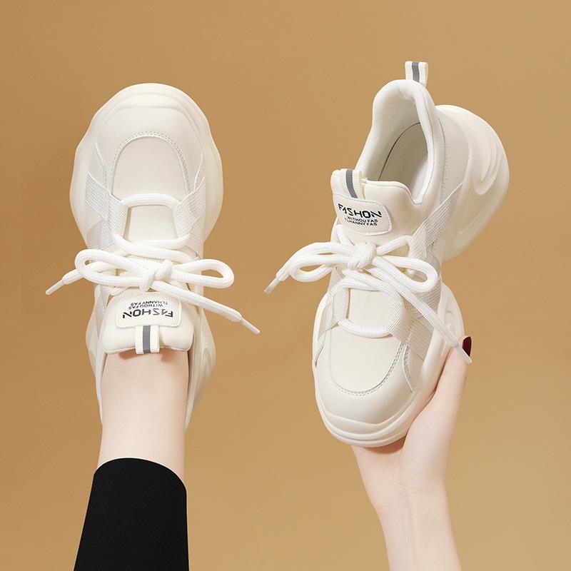 Fashion dad shoes women show feet small thick soles spring and autumn light black sports and leisure travel 40
Fashion dad shoes women show feet small thick soles spring and autumn light black sports and leisure travel 40