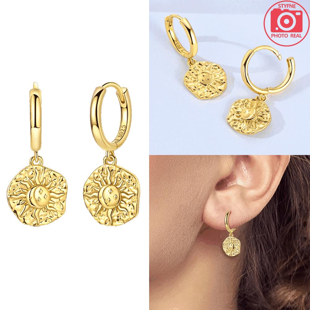 Golden Horsehead Horse Shoe Sun Moon Pendant Earrings 925 Silver Earrings Valentine s Women Gift Accessory
Golden Horsehead Horse Shoe Sun Moon Pendant Earrings 925 Silver Earrings Valentine s Women Gift Accessory