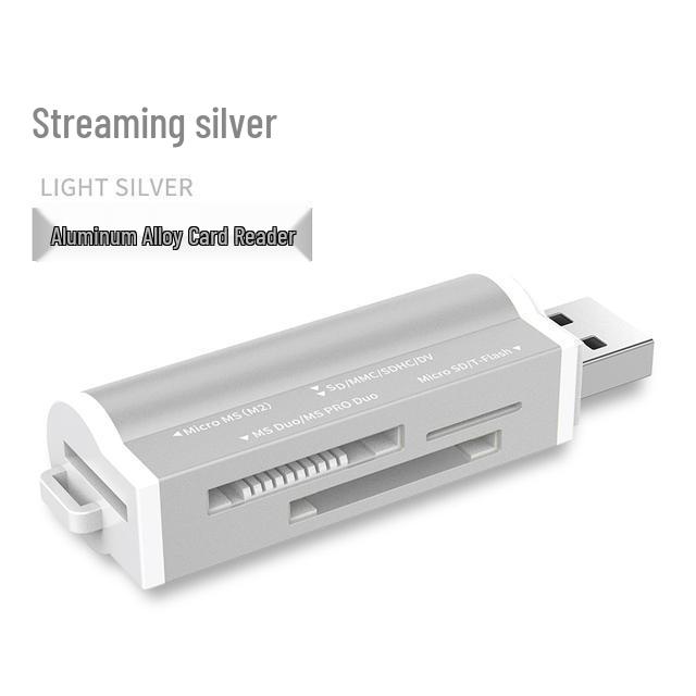 Multifunctional 3-in-1 SD/MS/TF Card Reader for Car, Mini Aluminum Alloy Design
Multifunctional 3-in-1 SD/MS/TF Card Reader for Car, Mini Aluminum Alloy Design
