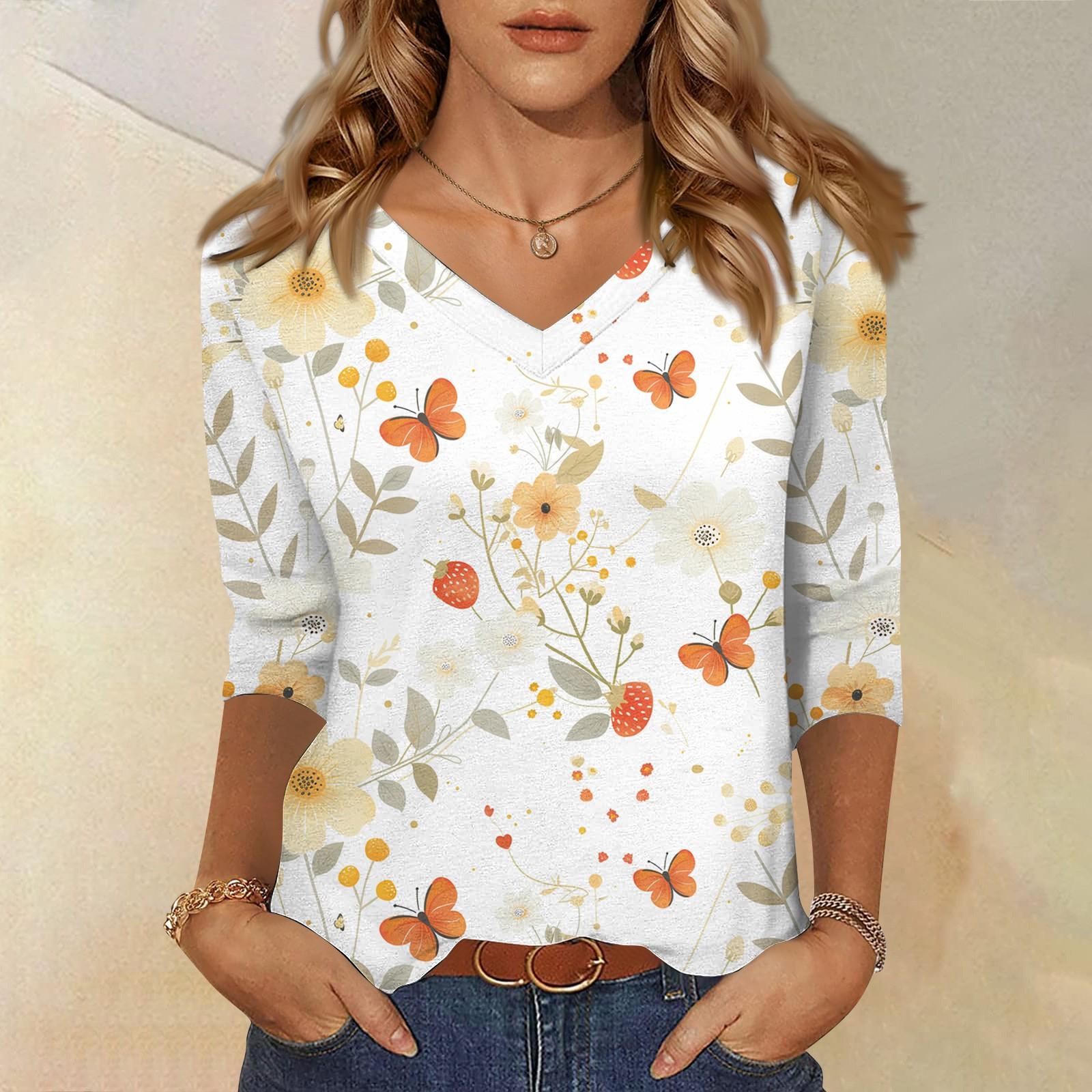 Рубашки с рукавом 3/4 для женщин, милые футболки с графическим принтом, блузки, повседневные базовые топы больших размеров, пуловеры XXL белый
Рубашки с рукавом 3/4 для женщин, милые футболки с графическим принтом, блузки, повседневные базовые топы больших размеров, пуловеры XXL белый