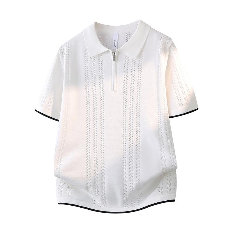 Ice Silk Knitted Polo Shirt Men s Casual Short-sleeved T-shirt Breathable Lapel Polo Shirt Shirt T-shirt Top M
Ice Silk Knitted Polo Shirt Men s Casual Short-sleeved T-shirt Breathable Lapel Polo Shirt Shirt T-shirt Top M