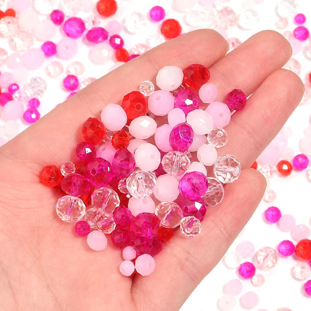 100-200pcs/Lot 4 6 8mm Faceted Glass Beads Clear Round Flat Loose Beads For Jewelry Making DIY Bracelet Necklace Christmas Beads 4mm apx 200pcs рожевий
100-200pcs/Lot 4 6 8mm Faceted Glass Beads Clear Round Flat Loose Beads For Jewelry Making DIY Bracelet Necklace Christmas Beads 4mm apx 200pcs рожевий