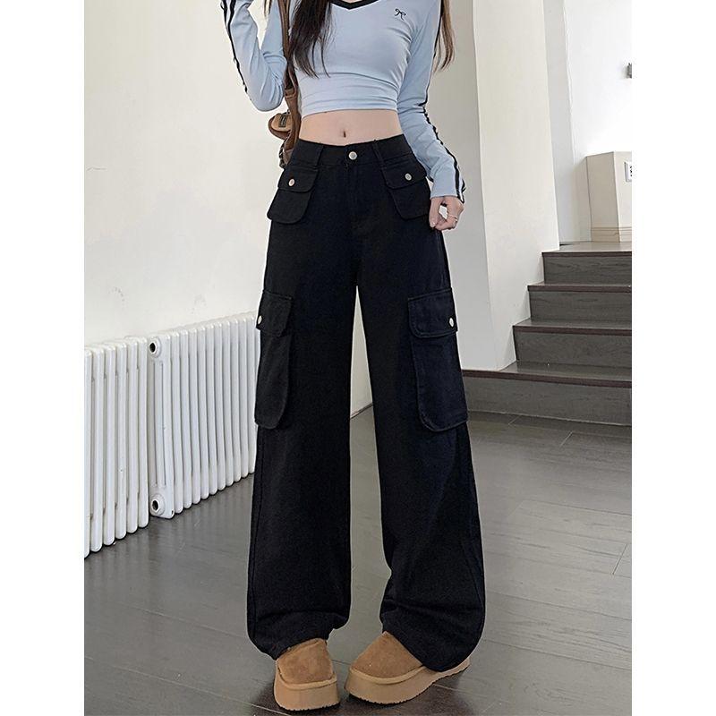 Summer New Style Pocket Design Slim Denim Floor-length Pants High-waisted Loose Wide-leg Pants for Women XS чёрный
Summer New Style Pocket Design Slim Denim Floor-length Pants High-waisted Loose Wide-leg Pants for Women XS чёрный