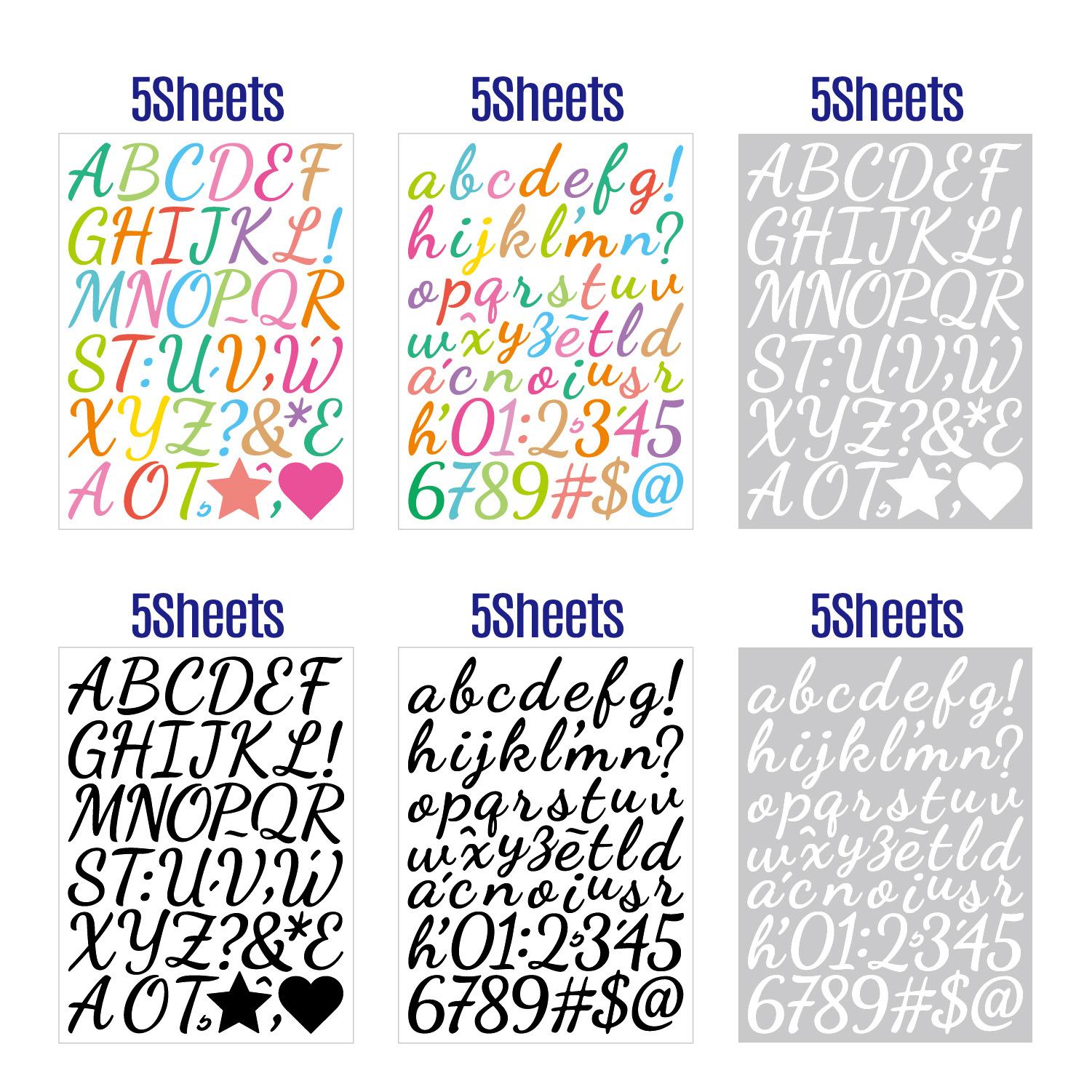 1-inch Letter Sticker Bright Film Handwriting Set Stationery Toy Reader Kindle Decorative Alphanumeric Stickers
1-inch Letter Sticker Bright Film Handwriting Set Stationery Toy Reader Kindle Decorative Alphanumeric Stickers