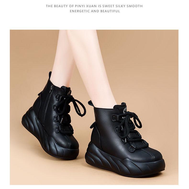 Женские зимние ботинки: Мягкая кожа, Флисовая подкладка, Толстая подошва, Увеличение роста 35
Женские зимние ботинки: Мягкая кожа, Флисовая подкладка, Толстая подошва, Увеличение роста 35