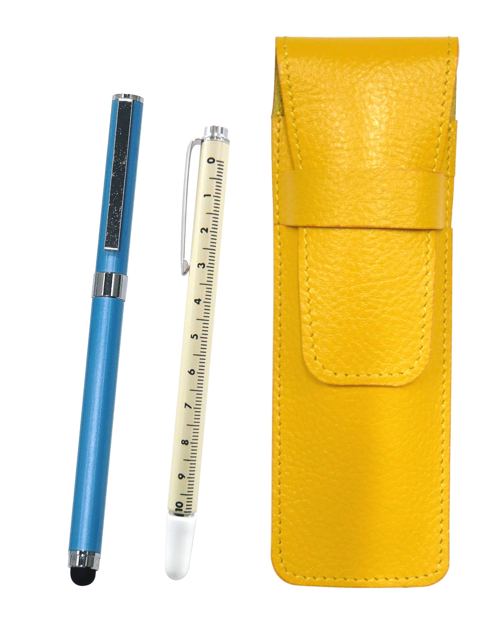 Желтый чехол для ручки из зернистой кожи с дополнительным набором слайд-измерителя, сенсорный смартфон и шариковая ручка с металлическим колпачком, синяя паста, ручка, SASY-708W-QSJW700-L
Желтый чехол для ручки из зернистой кожи с дополнительным набором слайд-измерителя, сенсорный смартфон и шариковая ручка с металлическим колпачком, синяя паста, ручка, SASY-708W-QSJW700-L
