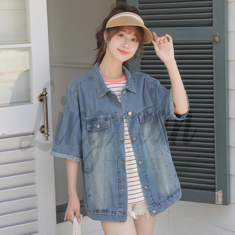 Women s Loose Denim Short Sleeve Top with Shoulder Pads - Summer/Fall Collection One Size синий
Women s Loose Denim Short Sleeve Top with Shoulder Pads - Summer/Fall Collection One Size синий