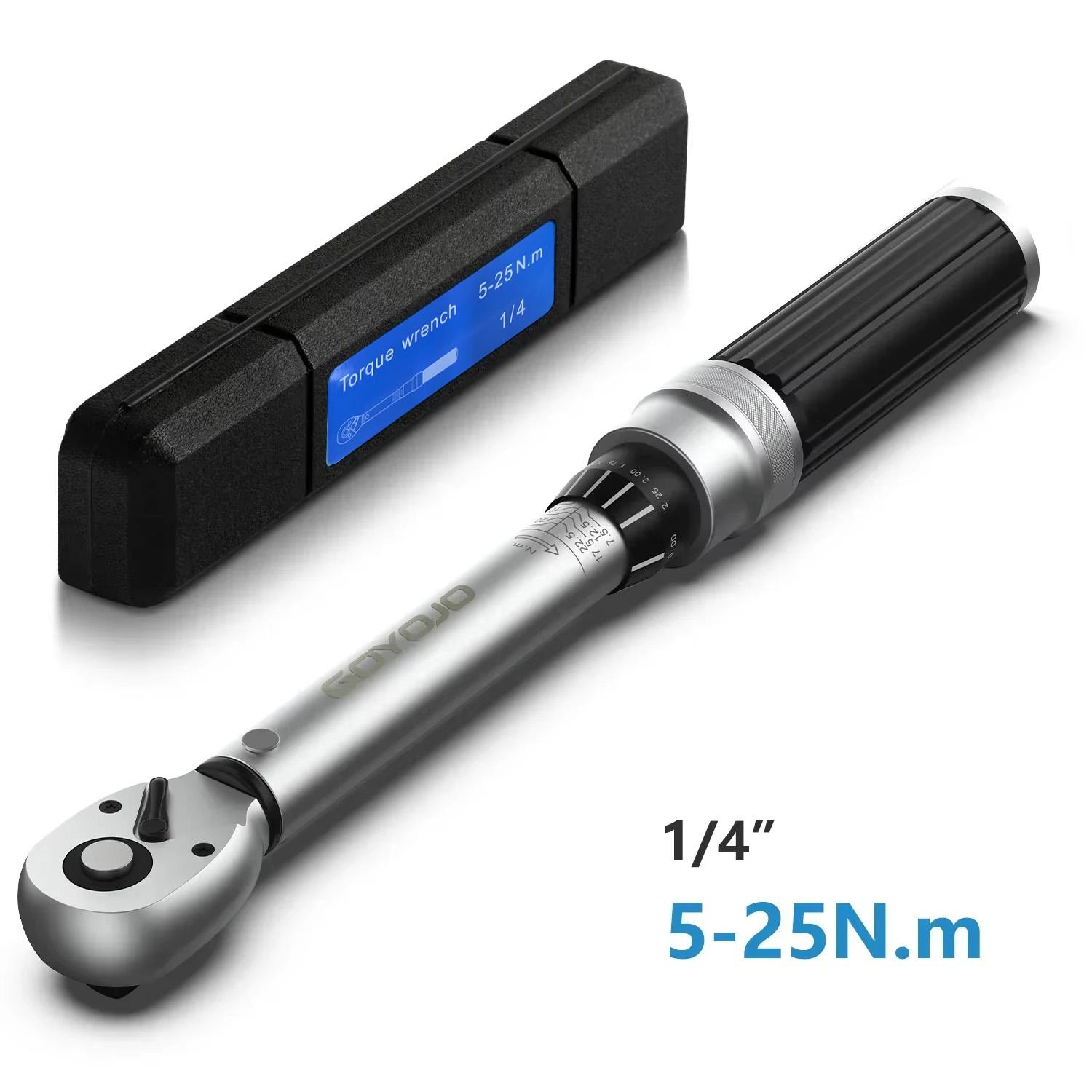 Динамометричний ключ квадратного типу 1/4” 3/8” 1/2” 40-220 Н·м Точність 3% Ручні інструменти для ремонту велосипедів та автомобілів Гайковий ключ 5-60 Н·м Двосторонній тріскачковий ключ
Динамометричний ключ квадратного типу 1/4” 3/8” 1/2” 40-220 Н·м Точність 3% Ручні інструменти для ремонту велосипедів та автомобілів Гайковий ключ 5-60 Н·м Двосторонній тріскачковий ключ