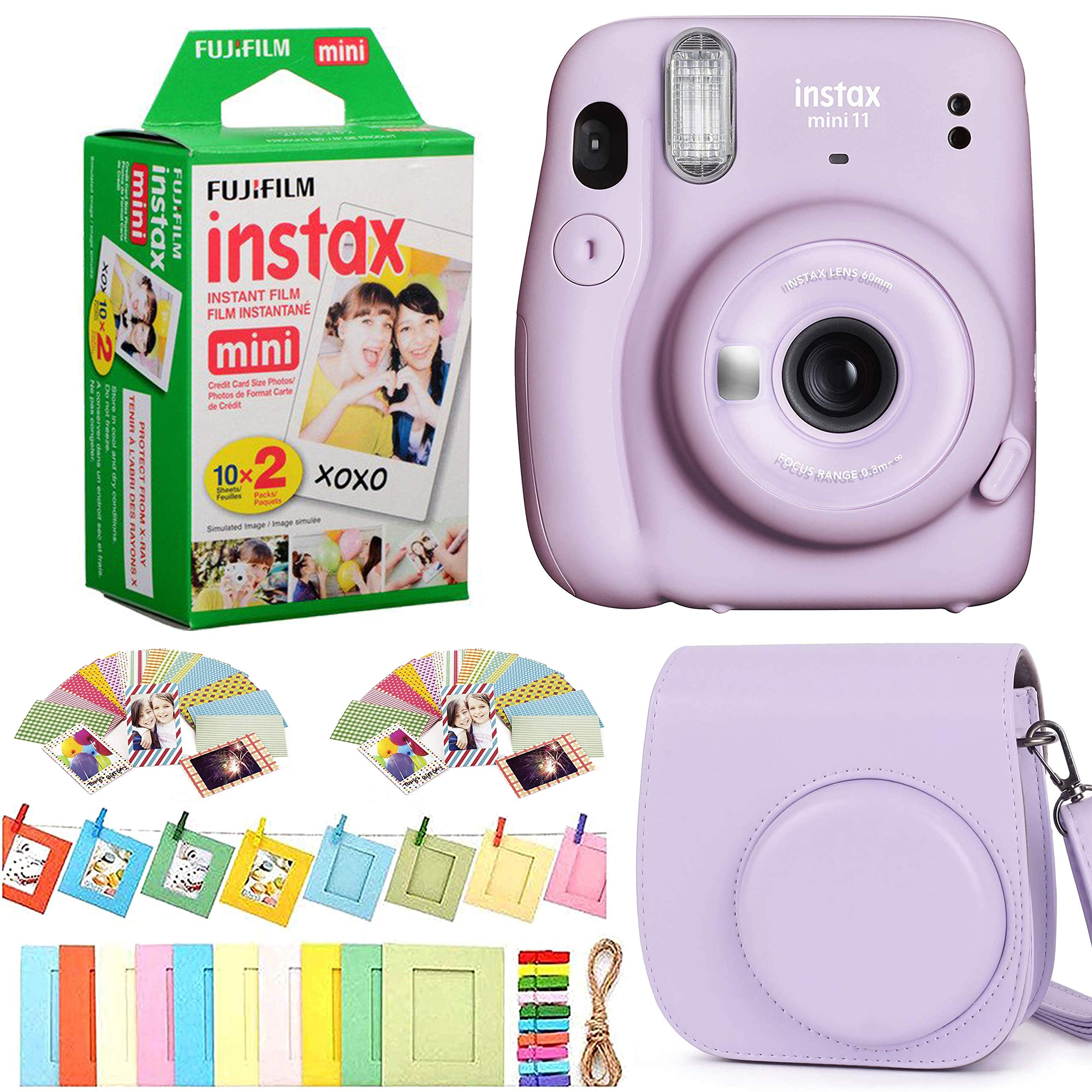 Fujifilm Instax Mini 11 Instant Camera + Fuji Instax Film 20 Shots + захисний футляр + Frame Design Kit (Бузок Пурпурний)
Fujifilm Instax Mini 11 Instant Camera + Fuji Instax Film 20 Shots + захисний футляр + Frame Design Kit (Бузок Пурпурний)