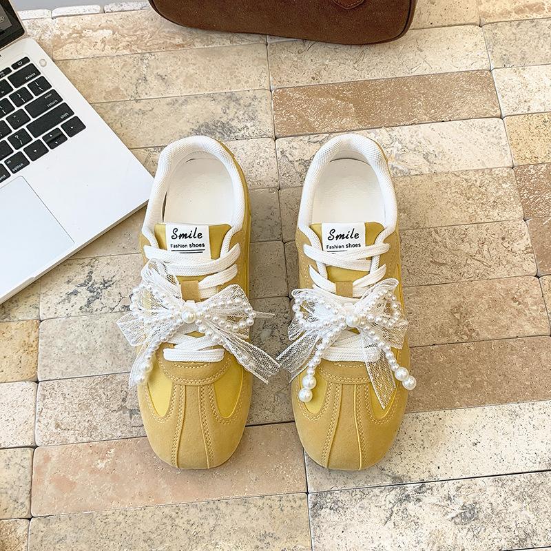 Легкие и универсальные туфли Dexun в стиле ретро, подходящие по цвету, женские, новинка 2025 года, модные повседневные спортивные туфли на шнуровке 40 жёлтый
Легкие и универсальные туфли Dexun в стиле ретро, подходящие по цвету, женские, новинка 2025 года, модные повседневные спортивные туфли на шнуровке 40 жёлтый