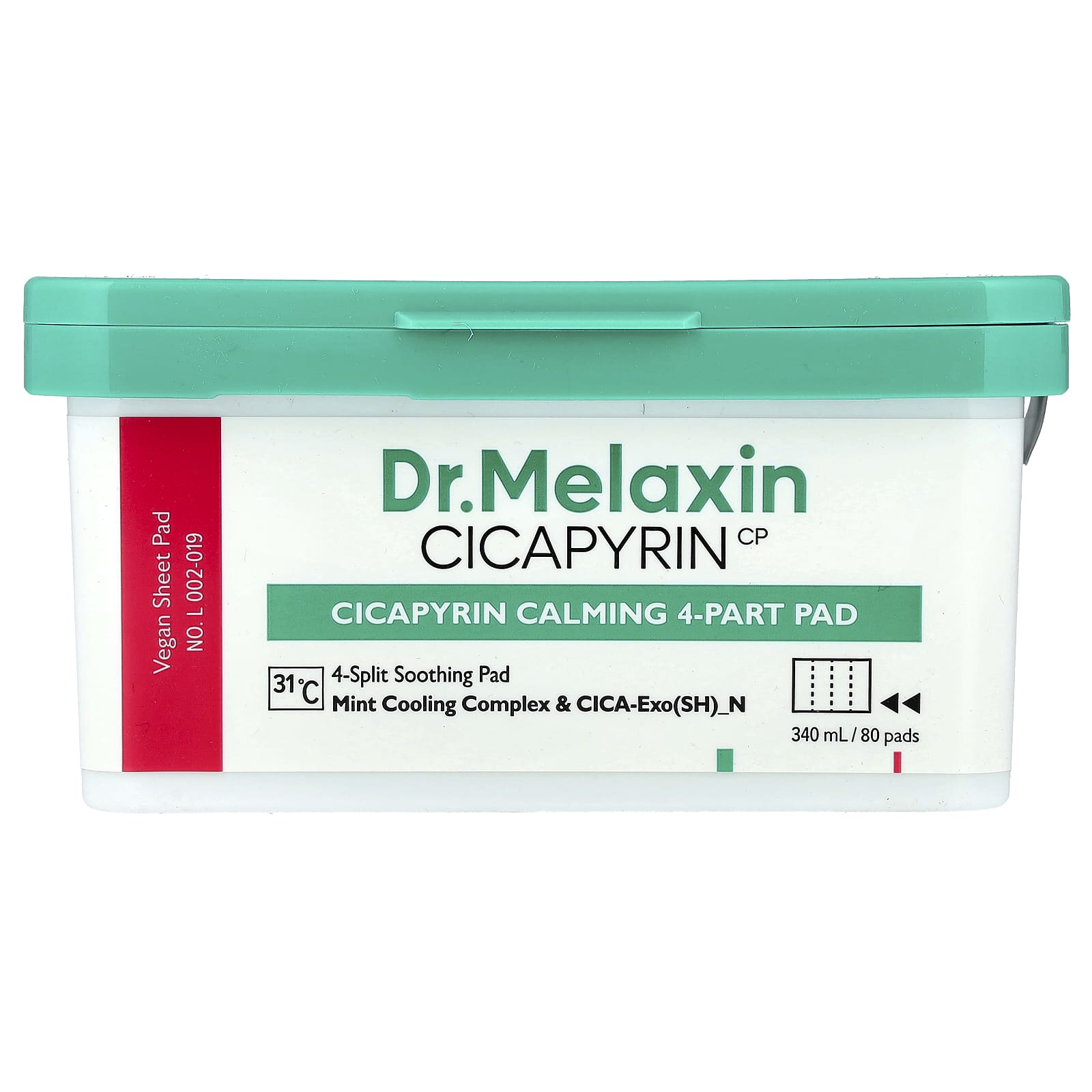 Dr.Melaxin, Cicaphyrin Calming 4-Step Pads, 80 Sheets
Dr.Melaxin, Cicaphyrin Calming 4-Step Pads, 80 Sheets