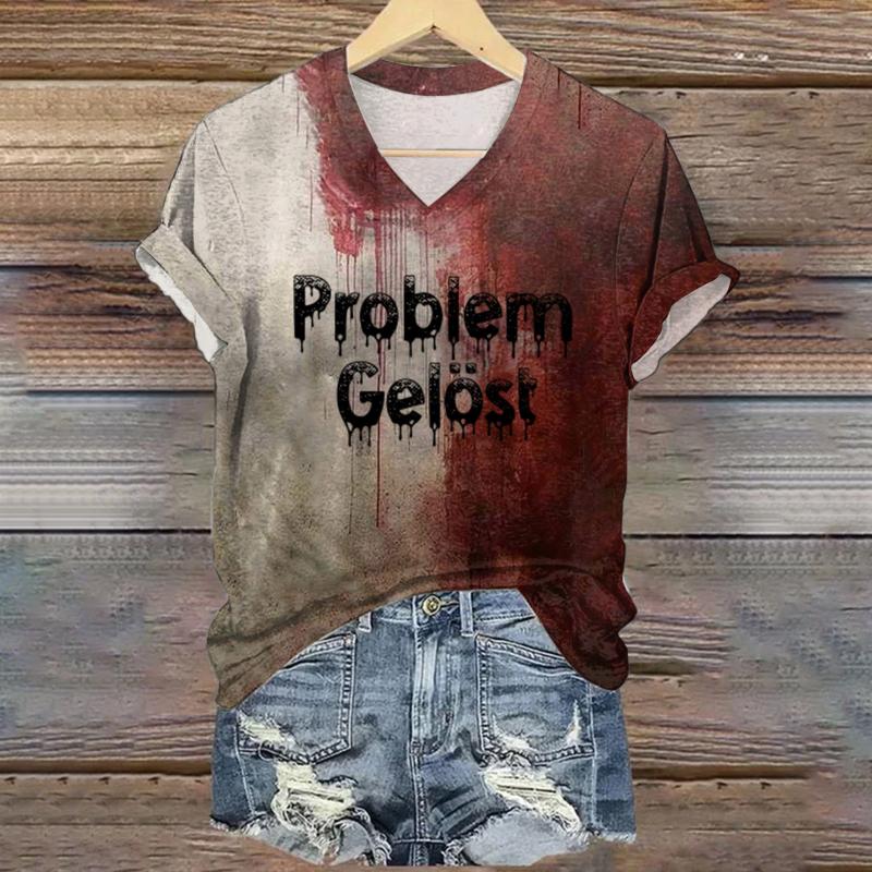 Halloween Vintage Women s T-Shirts Summer New V-Neck T Shirt 2024 Letter Printed Short Sleeves Tees Casual Women Clothing Tops S
Halloween Vintage Women s T-Shirts Summer New V-Neck T Shirt 2024 Letter Printed Short Sleeves Tees Casual Women Clothing Tops S