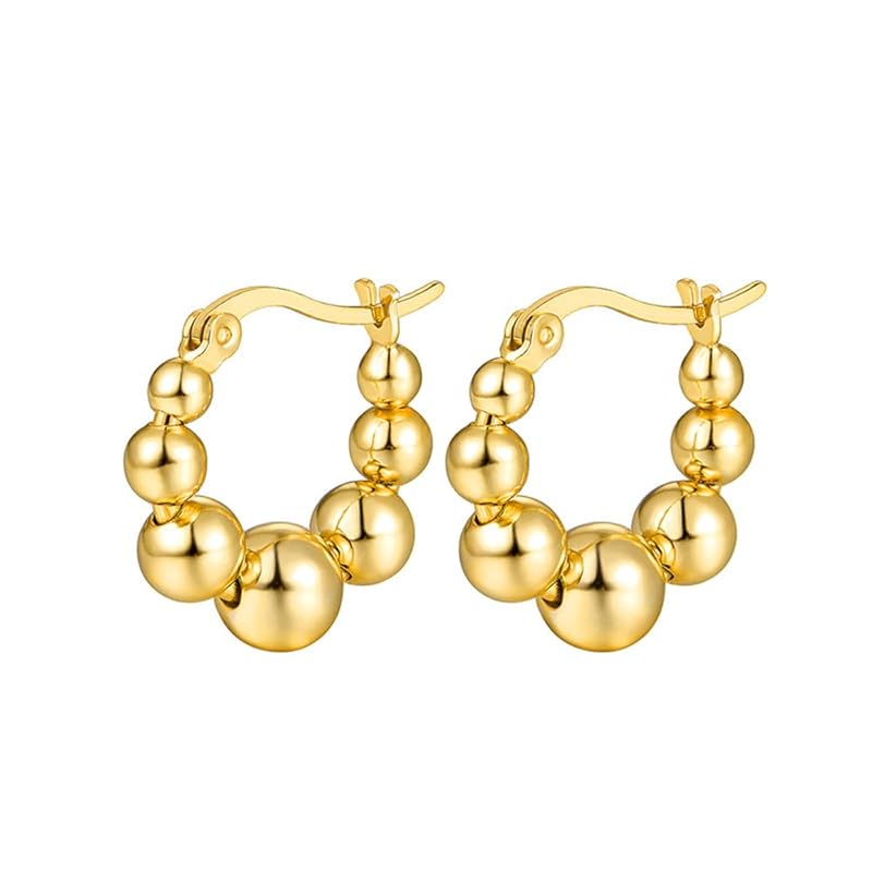 Ostory hoop earrings ladies unique ball ring earrings Compatible with metal allergies for both ears earrings fashion jewelry
Ostory hoop earrings ladies unique ball ring earrings Compatible with metal allergies for both ears earrings fashion jewelry