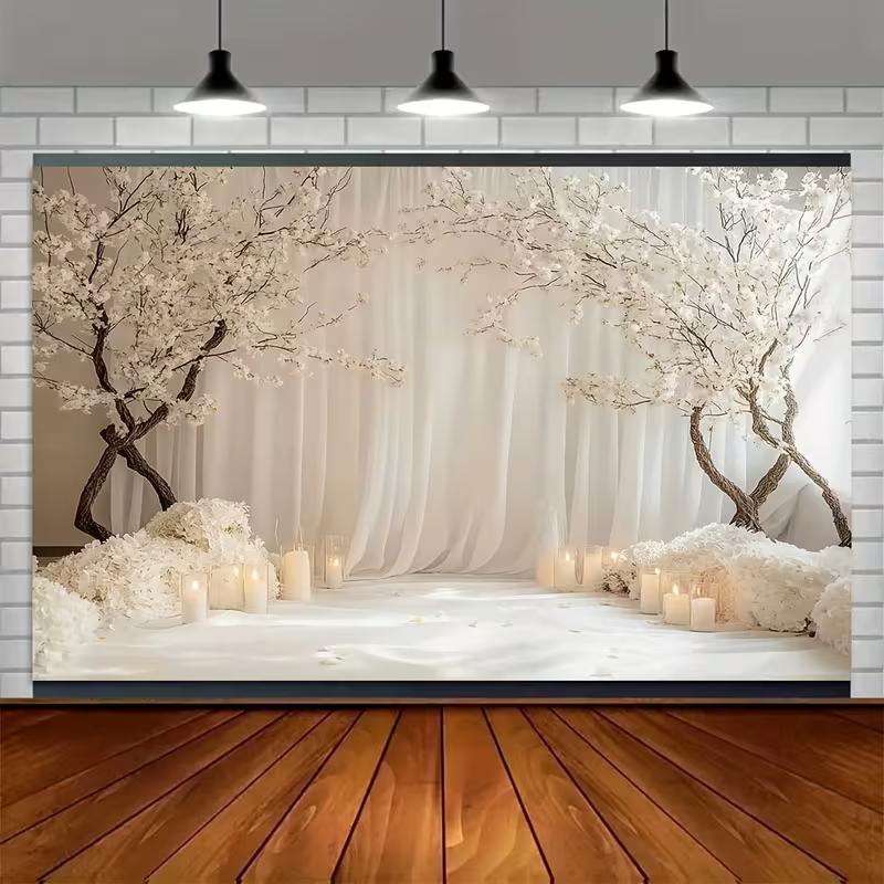 2D White Cherry Blossom Backdrop Wedding Ceremony Bridal Shower Background 47.2x31.5inch/120*80cm
2D White Cherry Blossom Backdrop Wedding Ceremony Bridal Shower Background 47.2x31.5inch/120*80cm