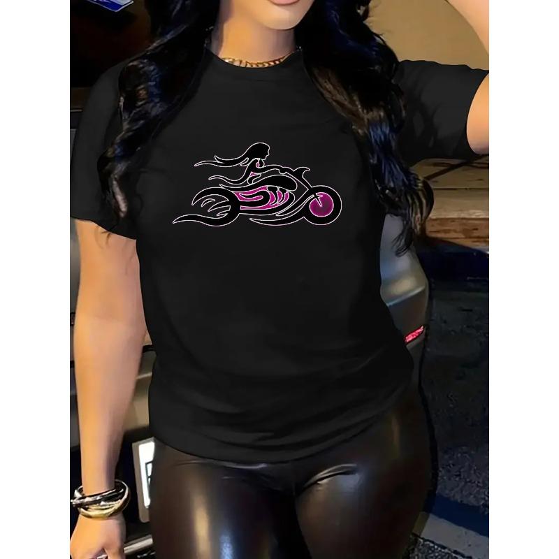 A Women S T-Shirt Featuring a Fun Motorcycle Graphic, Perfect for Summer Fashion. It S Casual 4XL чорний
A Women S T-Shirt Featuring a Fun Motorcycle Graphic, Perfect for Summer Fashion. It S Casual 4XL чорний