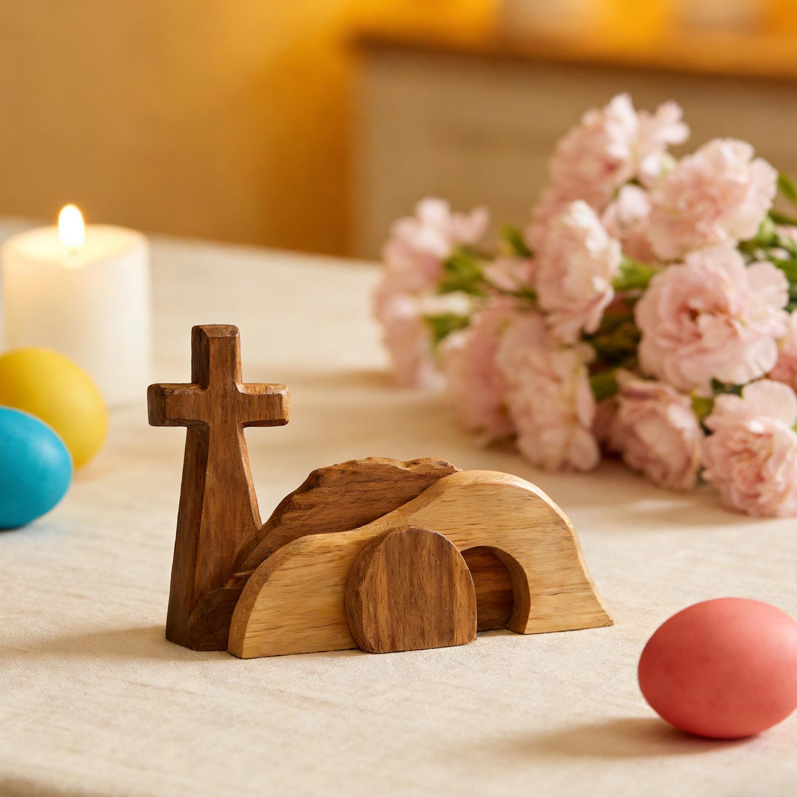 Easter Resurrection Scene Set Wooden Tabletop Ornaments Easter Tomb Display for Home Church Mantle Shelf Desk Family Gathering China Mainland
Easter Resurrection Scene Set Wooden Tabletop Ornaments Easter Tomb Display for Home Church Mantle Shelf Desk Family Gathering China Mainland