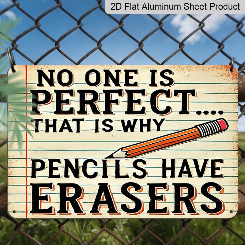 2D Flat Vintage-Inspired No One Is Perfect Aluminum Wall Art - 7.87*11.8 Inch, Inspirational Classroom Decor with Pencil & Eraser Design, Durable 20*30cm
2D Flat Vintage-Inspired No One Is Perfect Aluminum Wall Art - 7.87*11.8 Inch, Inspirational Classroom Decor with Pencil & Eraser Design, Durable 20*30cm