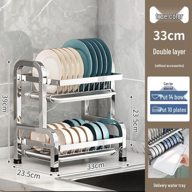 304 Stainless Steel Multi-functional Dish Drying Rack for Plates and Bowls
304 Stainless Steel Multi-functional Dish Drying Rack for Plates and Bowls