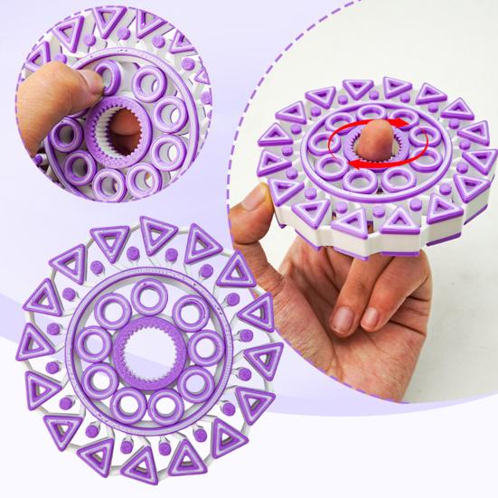 1/2Pcs 3D Printed Fidget Spinner Toy Stress Anxiety Relief Kids Teens Adults Fingertip Gyroscope Portable Travel Sensory Spinning Toy 1pc фіолетовий
1/2Pcs 3D Printed Fidget Spinner Toy Stress Anxiety Relief Kids Teens Adults Fingertip Gyroscope Portable Travel Sensory Spinning Toy 1pc фіолетовий