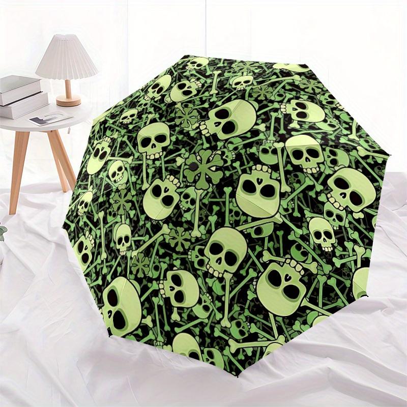 1pc Skull Bones Automatic Open 8-Rib Windproof Umbrella, Travel & Commuting, Suitable for All Seasons
1pc Skull Bones Automatic Open 8-Rib Windproof Umbrella, Travel & Commuting, Suitable for All Seasons