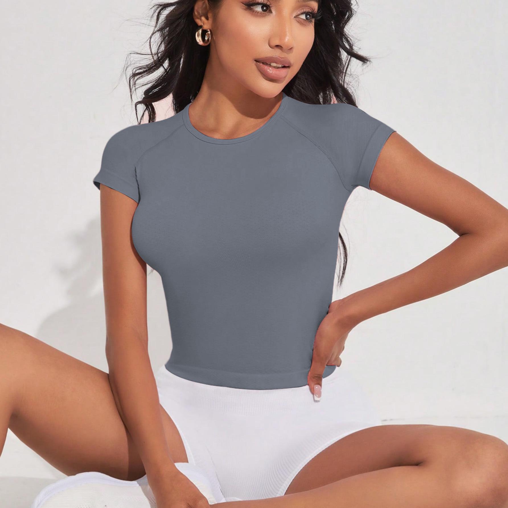 Women s Quick-Dry Breathable Round Neck Fitness T-Shirt for Spring/Autumn - Sweat-Wicking, Casual Short Sleeve Yoga Running Top Large білий
Women s Quick-Dry Breathable Round Neck Fitness T-Shirt for Spring/Autumn - Sweat-Wicking, Casual Short Sleeve Yoga Running Top Large білий