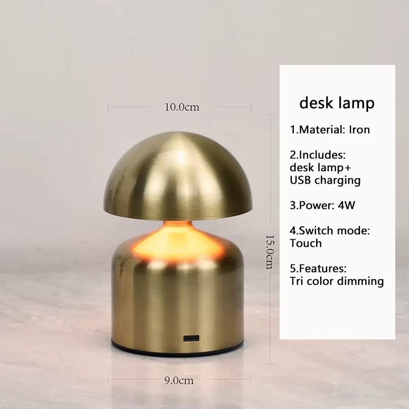 LED Table Lamps USB Rechargeable Touch Dimming Night Light 3 Color Cordless Atmosphere Bedroom Bedside Reading Lamps Decor Light золотий
LED Table Lamps USB Rechargeable Touch Dimming Night Light 3 Color Cordless Atmosphere Bedroom Bedside Reading Lamps Decor Light золотий