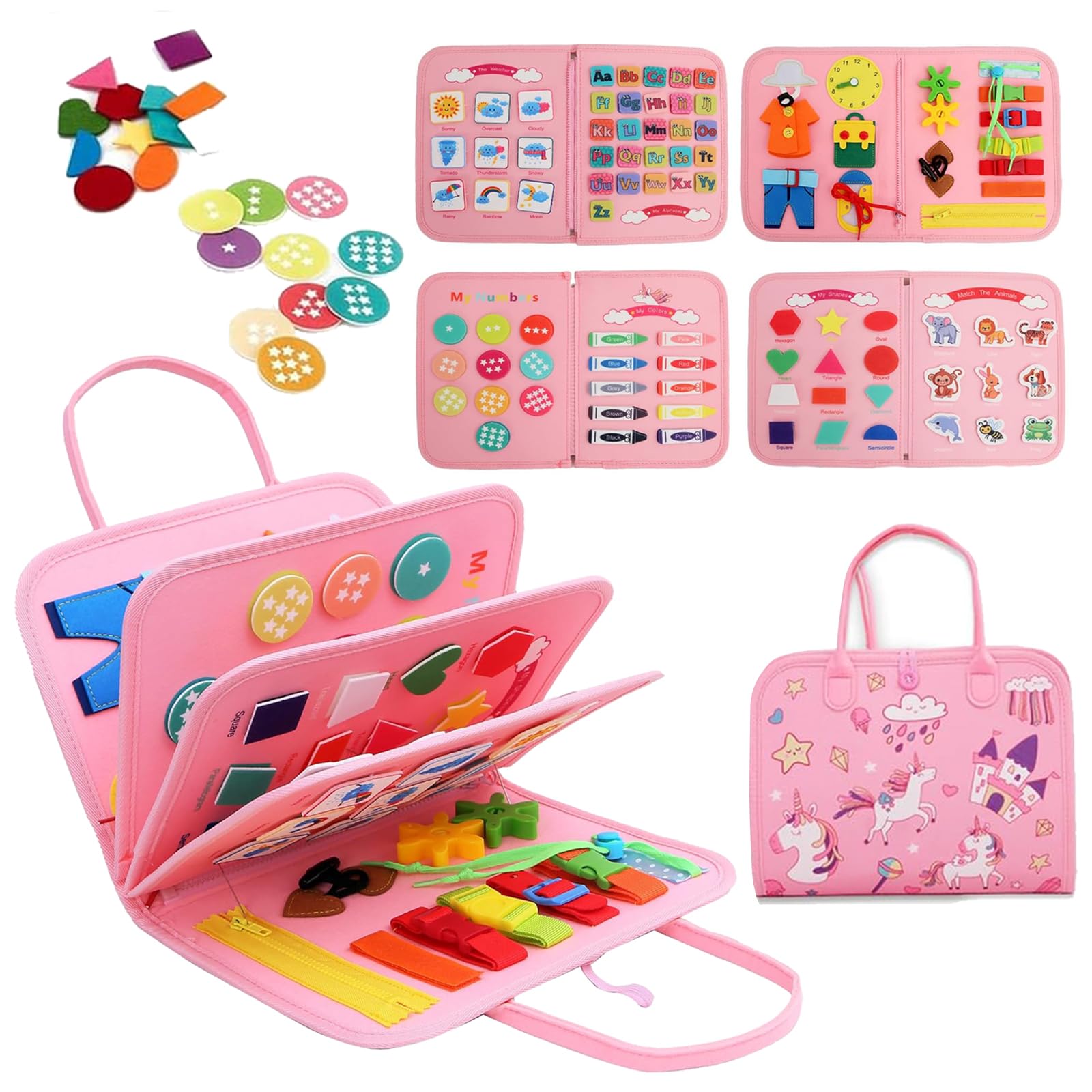 Busy Board 1 year old Montessori toys 1 2 3 4 5 6 years old Busy Board 0 year old learning toys Montessori toys 2 year old boys girls Montessori toys рожевий
Busy Board 1 year old Montessori toys 1 2 3 4 5 6 years old Busy Board 0 year old learning toys Montessori toys 2 year old boys girls Montessori toys рожевий