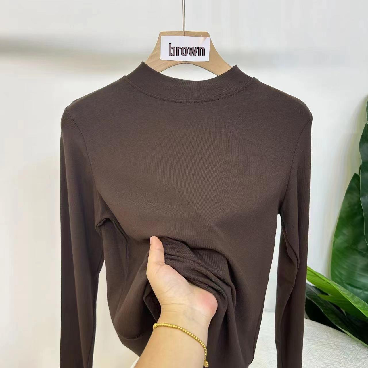 Women s Versatile Velvet Base Layer T-shirt: Half-High Collar, Long Sleeve, White M (recommended for 80-100 jin)
Women s Versatile Velvet Base Layer T-shirt: Half-High Collar, Long Sleeve, White M (recommended for 80-100 jin)