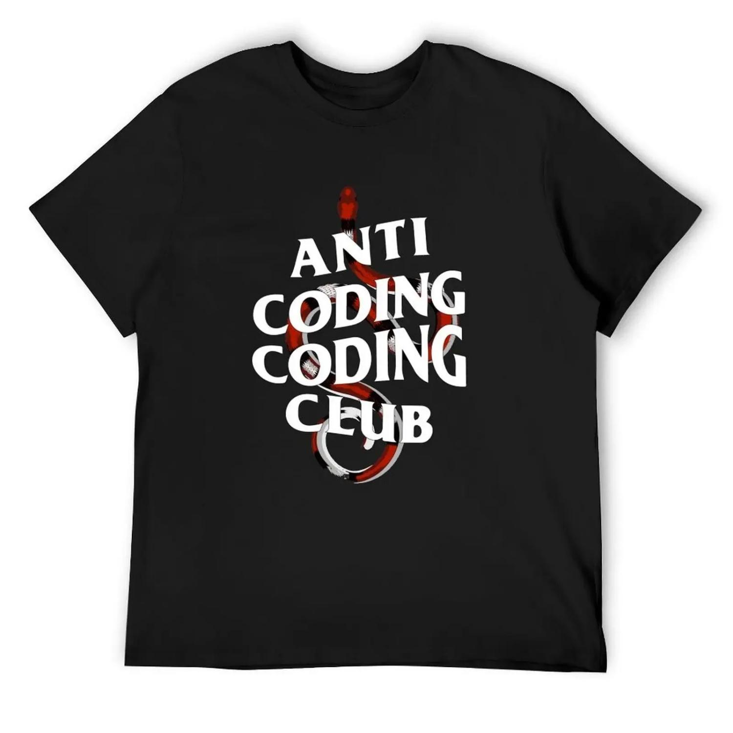 Anti Coding Coding Club Cool python programmer gift T-Shirt street wear summer shirt Man t-shirt custom shirt T-shirt men XXXXXL чорний
Anti Coding Coding Club Cool python programmer gift T-Shirt street wear summer shirt Man t-shirt custom shirt T-shirt men XXXXXL чорний
