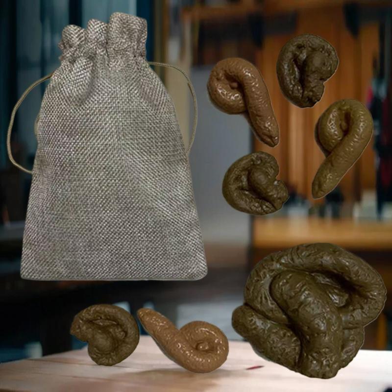 7-Pack Realistic Fake Poop Prank Props: with Drawstring Bag for Halloween & April Fools Day Jokes OneSize
7-Pack Realistic Fake Poop Prank Props: with Drawstring Bag for Halloween & April Fools Day Jokes OneSize