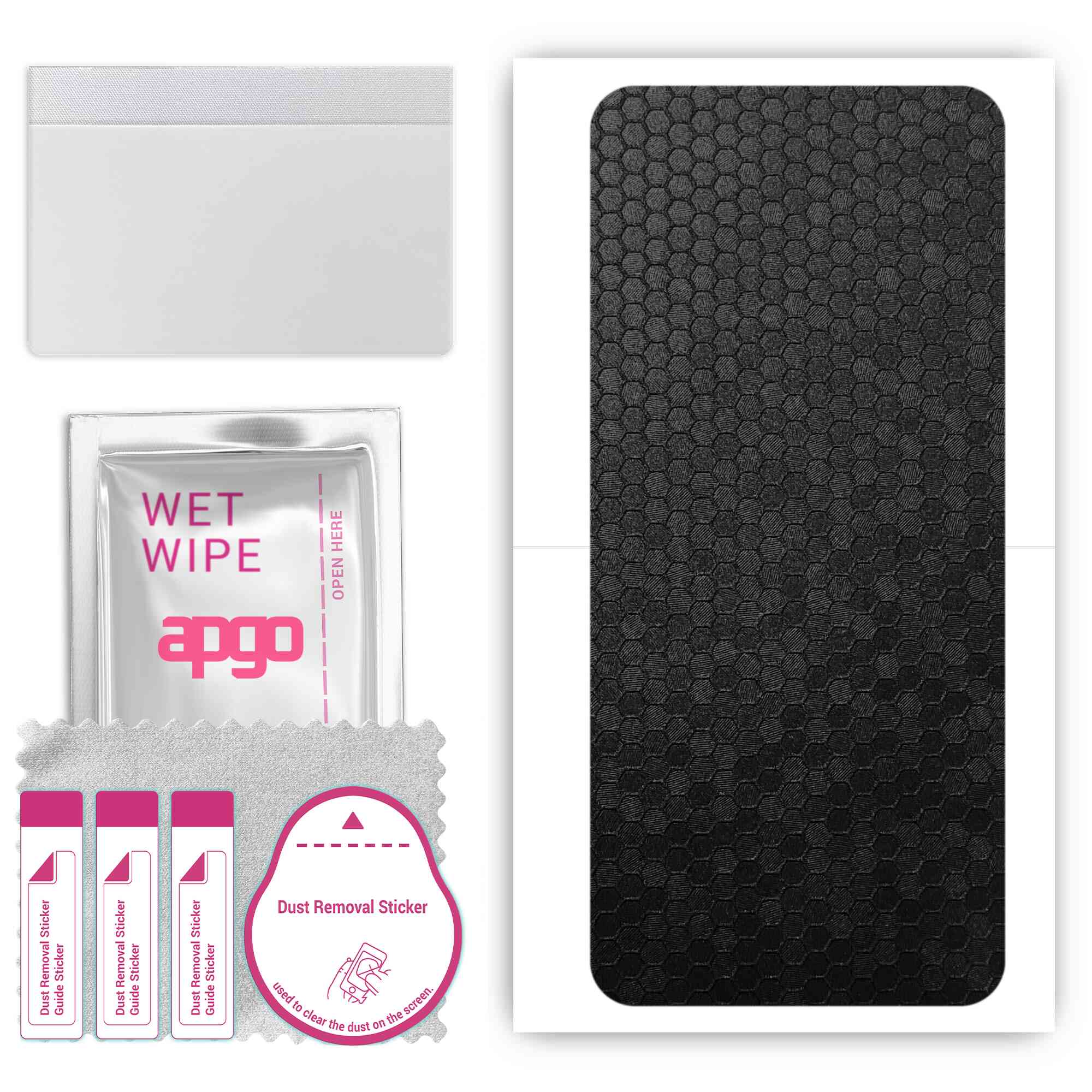 apgo Protective Skin Sticker for the back compatible with Umidigi F3, Wrap Film, Foil, Vinyl - Pattern Black Honeycomb
apgo Protective Skin Sticker for the back compatible with Umidigi F3, Wrap Film, Foil, Vinyl - Pattern Black Honeycomb