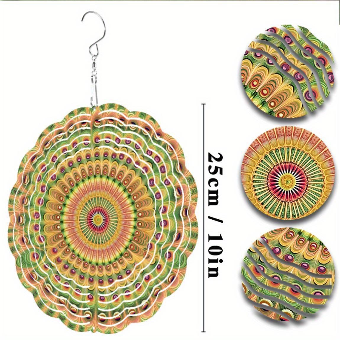 10 Inch Hanging Wind Spinner with 360 Degree Hook for Balcony Garden Decor Spring Summer Outdoor DecorationMetal Wind Chimes for Home Decor 01A
10 Inch Hanging Wind Spinner with 360 Degree Hook for Balcony Garden Decor Spring Summer Outdoor DecorationMetal Wind Chimes for Home Decor 01A
