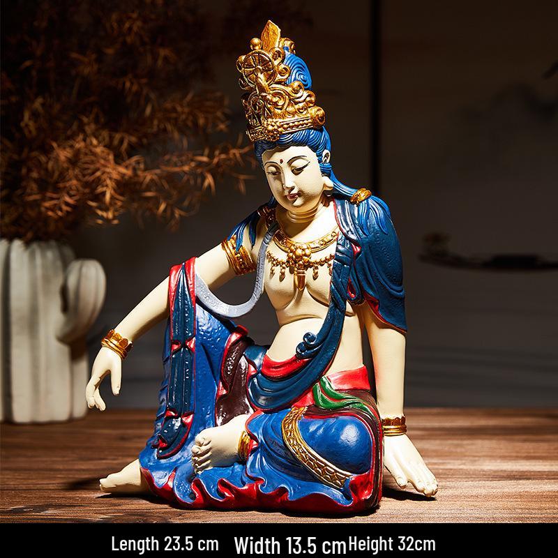 Zen Chinese Guanyin Bodhisattva Figurine - Water Moon Style for Elegant Tea Room Entrances
Zen Chinese Guanyin Bodhisattva Figurine - Water Moon Style for Elegant Tea Room Entrances
