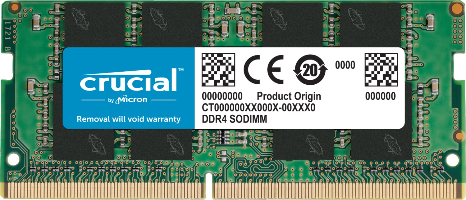Crucial Laptop Expansion Memory 16GB DDR4 CL22 SODIMM 260pin CT16G4SFRA32A (16GBx1) 3200MT/s (PC4-25600)
Crucial Laptop Expansion Memory 16GB DDR4 CL22 SODIMM 260pin CT16G4SFRA32A (16GBx1) 3200MT/s (PC4-25600)
