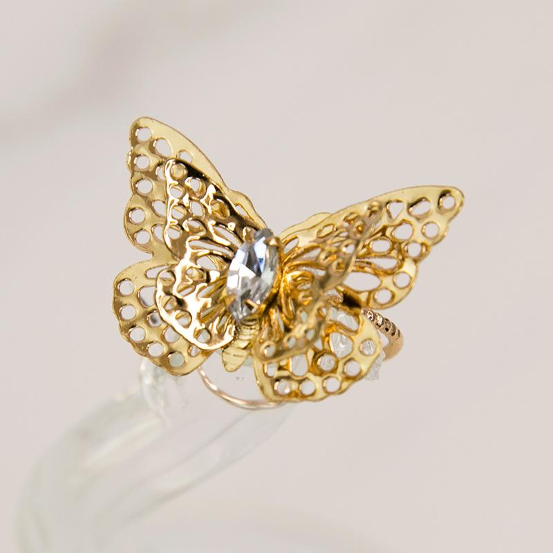 Korean Gold-Tone Rhinestone Butterfly Openwork Ring: Elegant and Versatile Finger Ring for Women. Size 8 жёлтый
Korean Gold-Tone Rhinestone Butterfly Openwork Ring: Elegant and Versatile Finger Ring for Women. Size 8 жёлтый