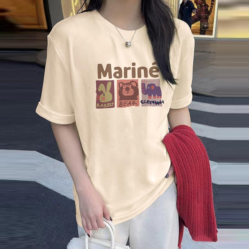 абрикосовый свободный хлопковый внутренний топ с круглым вырезом и мультяшной футболкой с короткими рукавами для женской весны 2025 года, новый европейский топ большого размера инс S
абрикосовый свободный хлопковый внутренний топ с круглым вырезом и мультяшной футболкой с короткими рукавами для женской весны 2025 года, новый европейский топ большого размера инс S