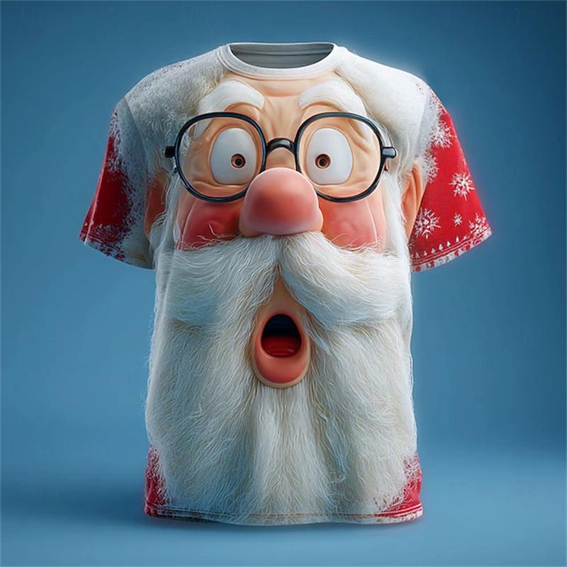 Santa Claus Printed T-shirt Men s Fun Holiday Party Fashion Clothing Christmas Harajuku Short Sleeved Round Neck Top XXS
Santa Claus Printed T-shirt Men s Fun Holiday Party Fashion Clothing Christmas Harajuku Short Sleeved Round Neck Top XXS