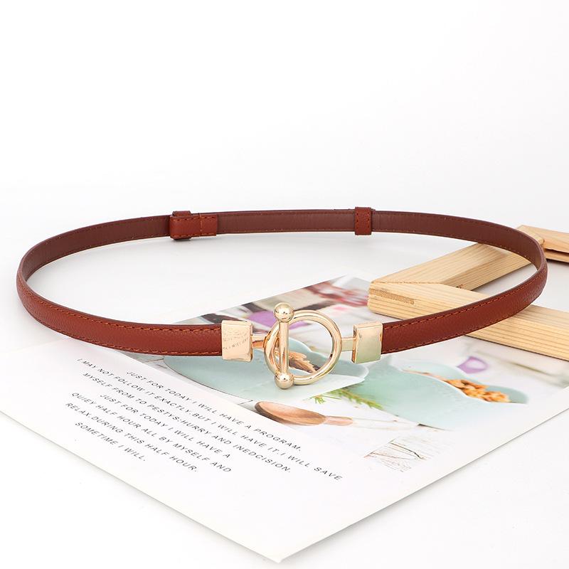 Simple Circular Metal Buckle Women Slim Waist Belt Without Punching Holes дубильна кора
Simple Circular Metal Buckle Women Slim Waist Belt Without Punching Holes дубильна кора