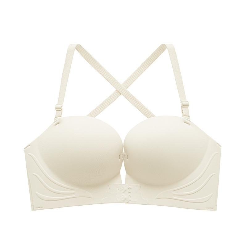 Front buckle type gathering bra, thickened small chest, large non-slip upper support, no steel ring, anti-sagging and seamless back underwear s 32ab through cup
Front buckle type gathering bra, thickened small chest, large non-slip upper support, no steel ring, anti-sagging and seamless back underwear s 32ab through cup