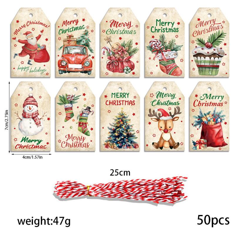 Merry Christmas Retro Kraft Paper Hangtag Santa Claus Snowman Bell Hangtag Decoration Hanging Sign Festive Atmosphere Decoration A2
Merry Christmas Retro Kraft Paper Hangtag Santa Claus Snowman Bell Hangtag Decoration Hanging Sign Festive Atmosphere Decoration A2